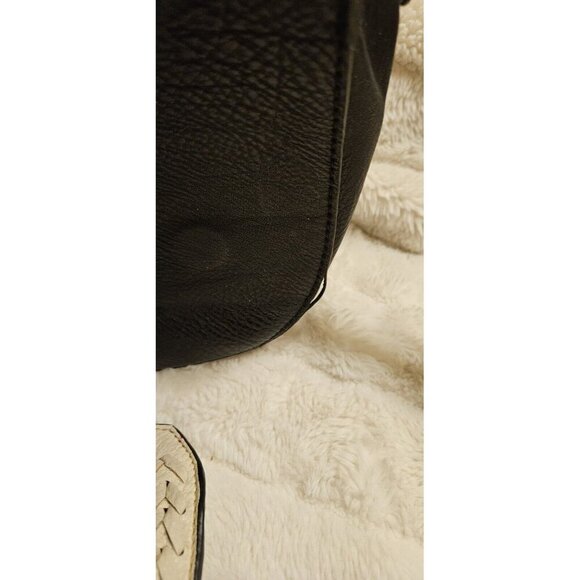 Coco + Carmen Pebbled Leather Convertible Crossbody Bag Tassel &Braided Detail - Picture 15 of 16